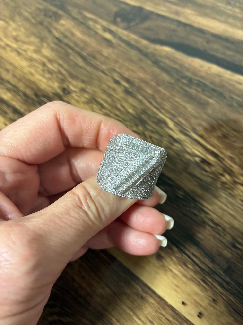 Sterling Silver CZ Statement Ring